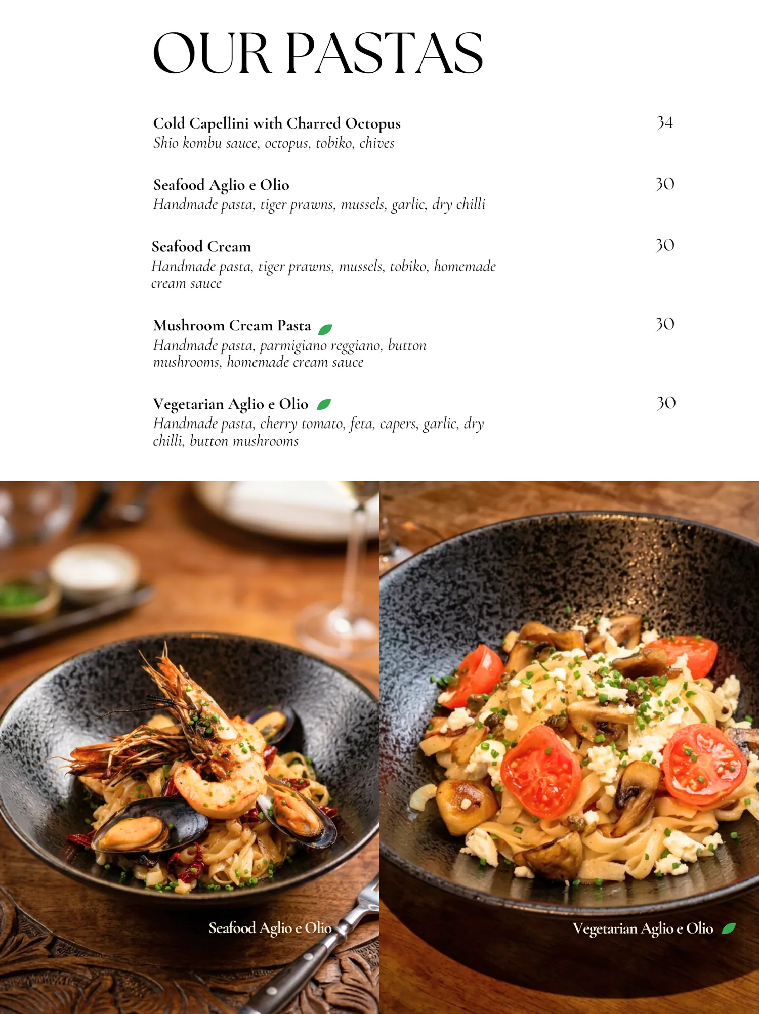 The Winery Siglap food menu — page 5