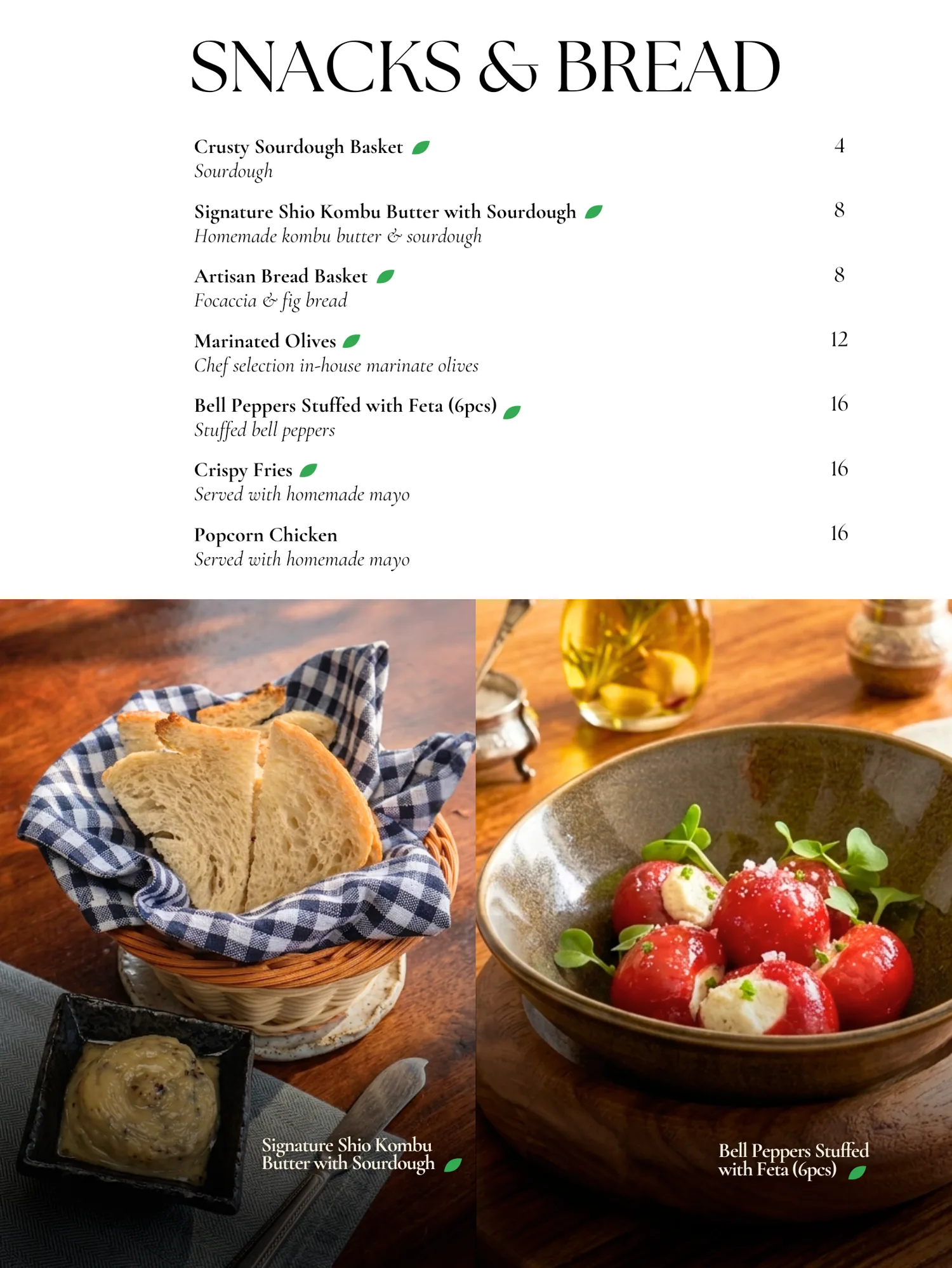 The Winery Siglap food menu — page 10